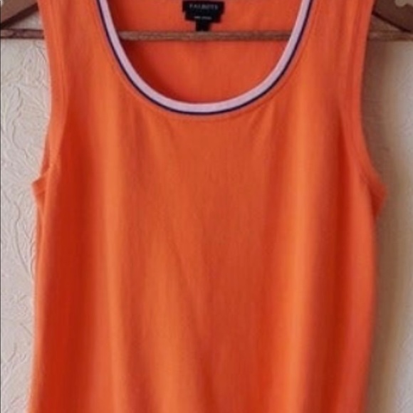 Tops - Talbots orange pima cotton tank Size L
